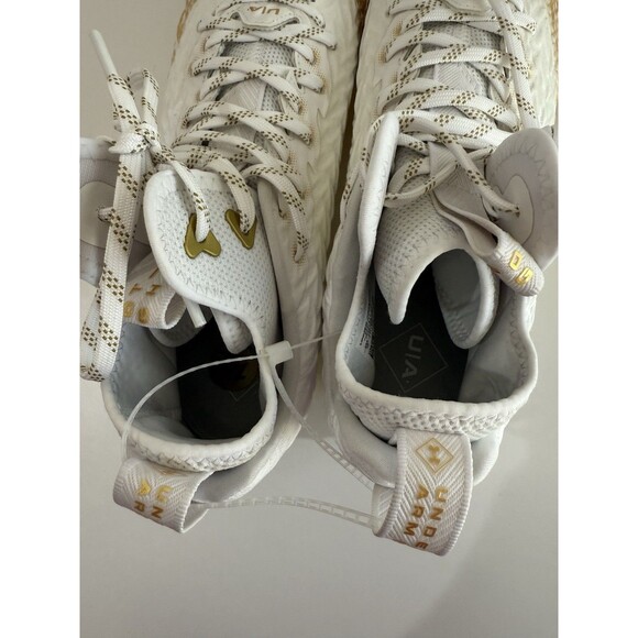Under Armour Football Cleats MC Spotlight Clone White Gold 3026334-104 size 12 main image 9